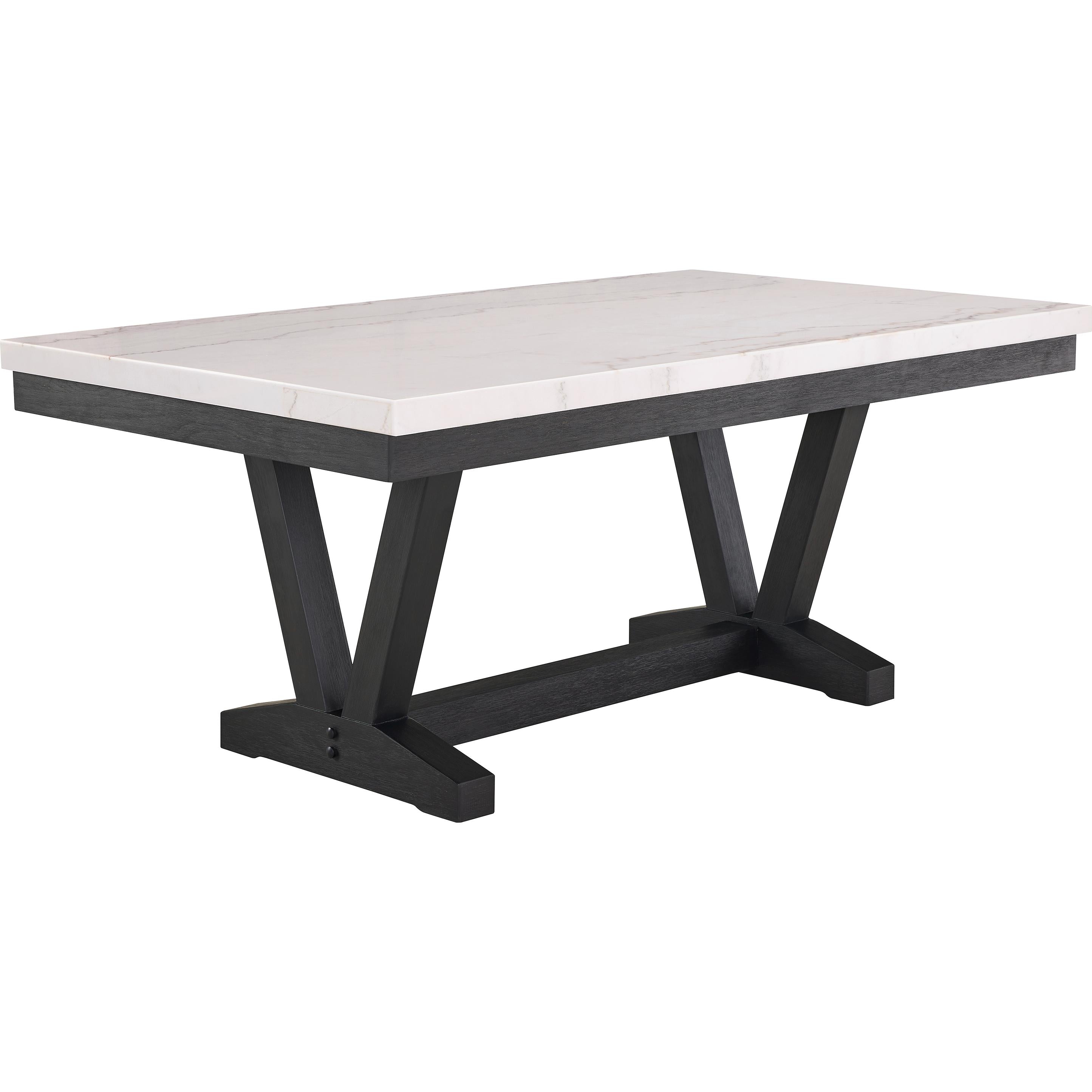 Crown Mark Varley 1320T-4272 Genuine Marble Dining Table IMAGE 1